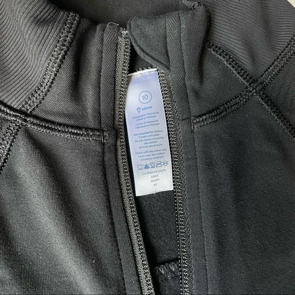 Ivivva by Lululemon Perfect Your Practice Jacket Black and Herringbone - Picture 5 of 5